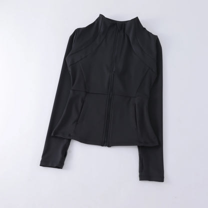 Women's Capilorix seamless long sleeve yoga top, breathable activewear jacket for gym and fitness workouts.