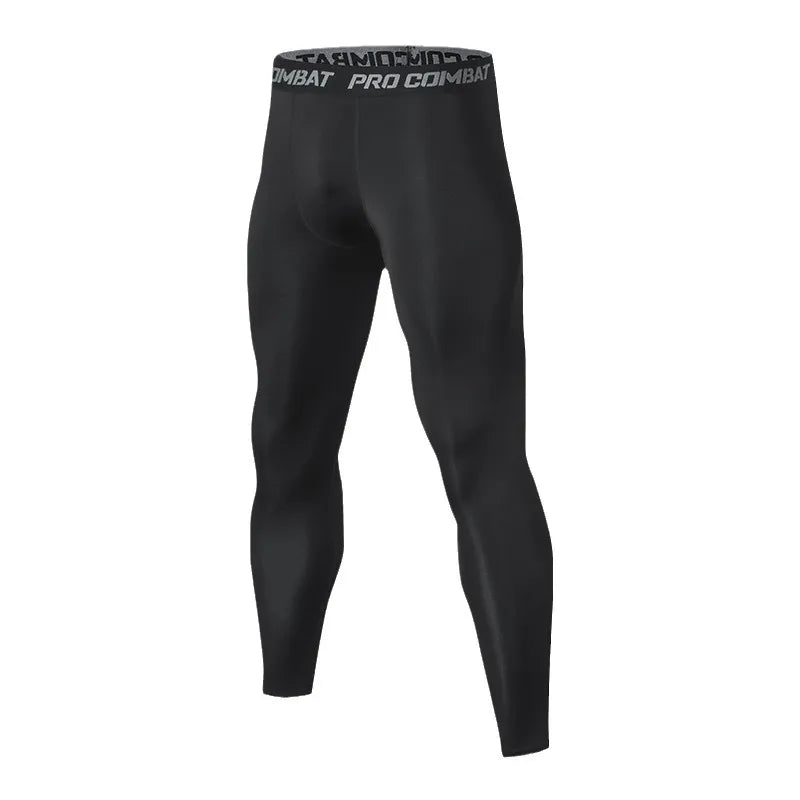 Capilorix men's compression tights with cool dry fabric, designed for running, sports, and athletic workouts, featuring a sleek fit.