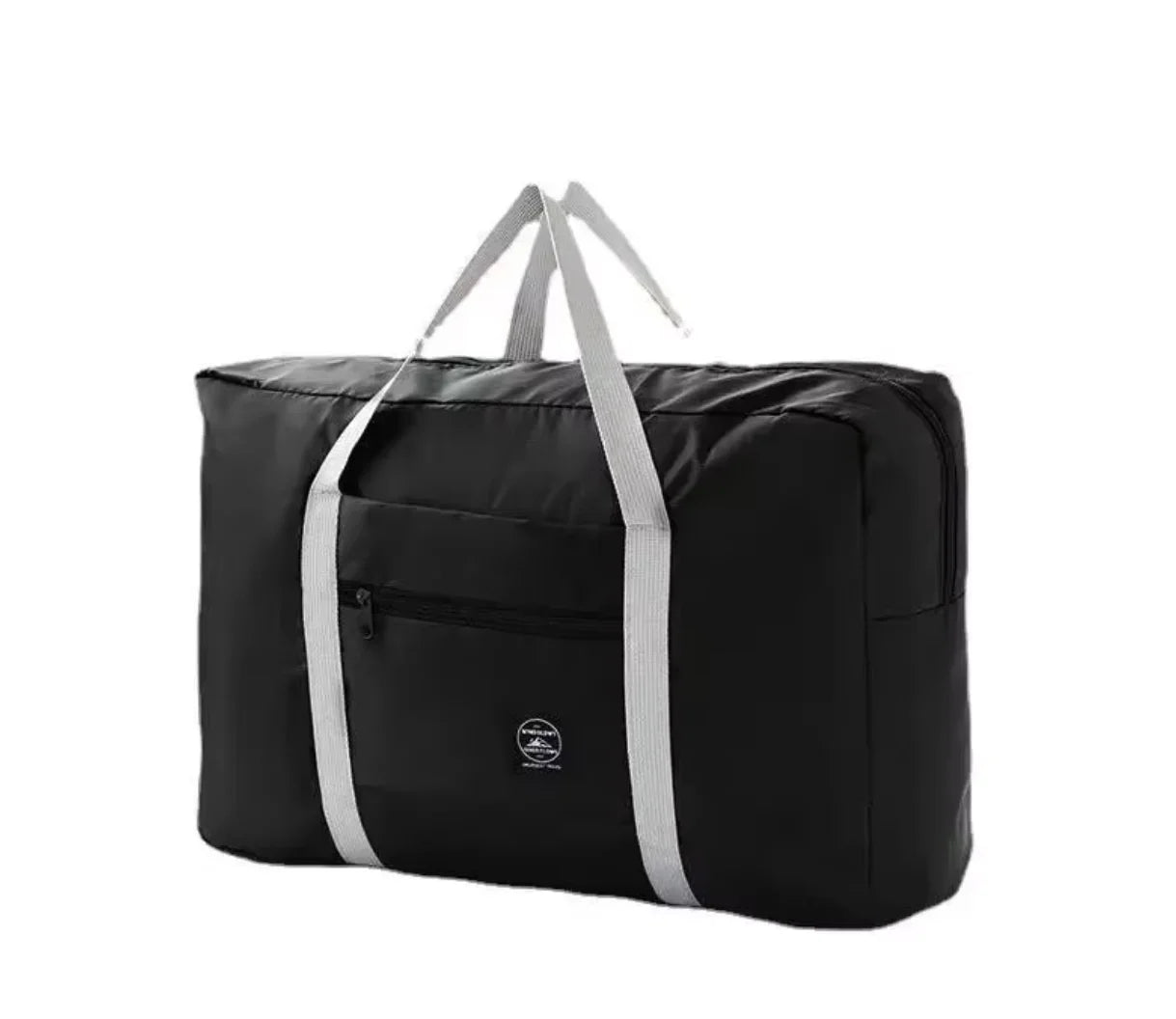 Capilorix lightweight travel luggage bag, large capacity sports and fitness bag, foldable handheld boarding bag, shown open with compartments