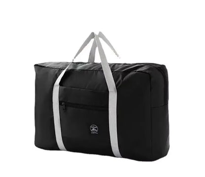 Capilorix lightweight travel luggage bag, large capacity sports and fitness bag, foldable handheld boarding bag, shown open with compartments