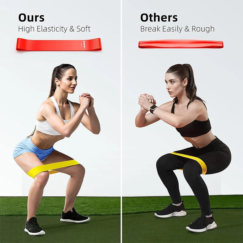 Capilorix resistance yoga band for fitness and leg exercises, elastic stretch loop for squats, hip, and dance training.