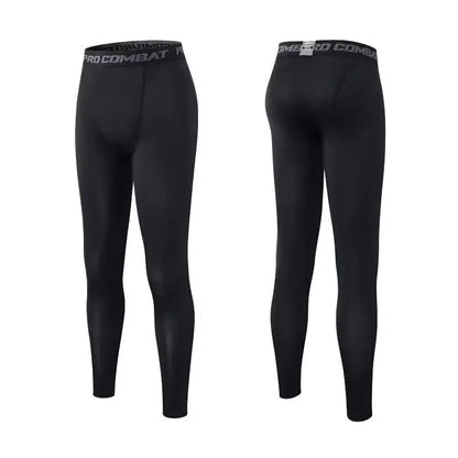 Capilorix men's compression tights with cool dry fabric, designed for running, sports, and athletic workouts.