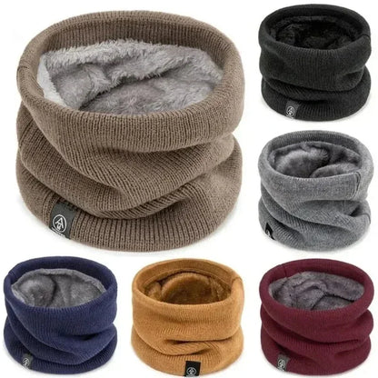 Capilorix knitted neck warmer sports scarf, soft winter face cover for women and men, ideal for skating, running, hiking in cold weather