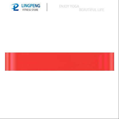 Capilorix resistance yoga band for fitness, leg squats, and stretch exercises, featuring elastic loops for hip and leg training.