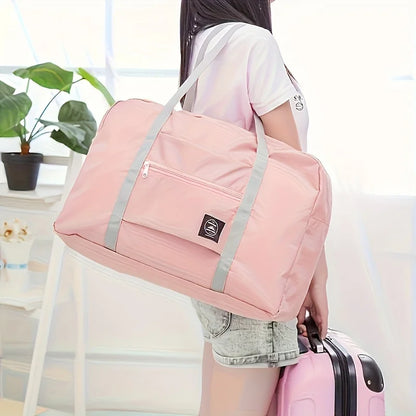 Capilorix foldable travel duffel bag for women, lightweight and large capacity, ideal for airline carry-on, sports, or weekend trips