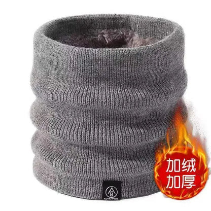 Capilorix knitted neck warmer sports scarf for women and men, soft, thick face cover for winter skating, running, hiking, and cold weather.