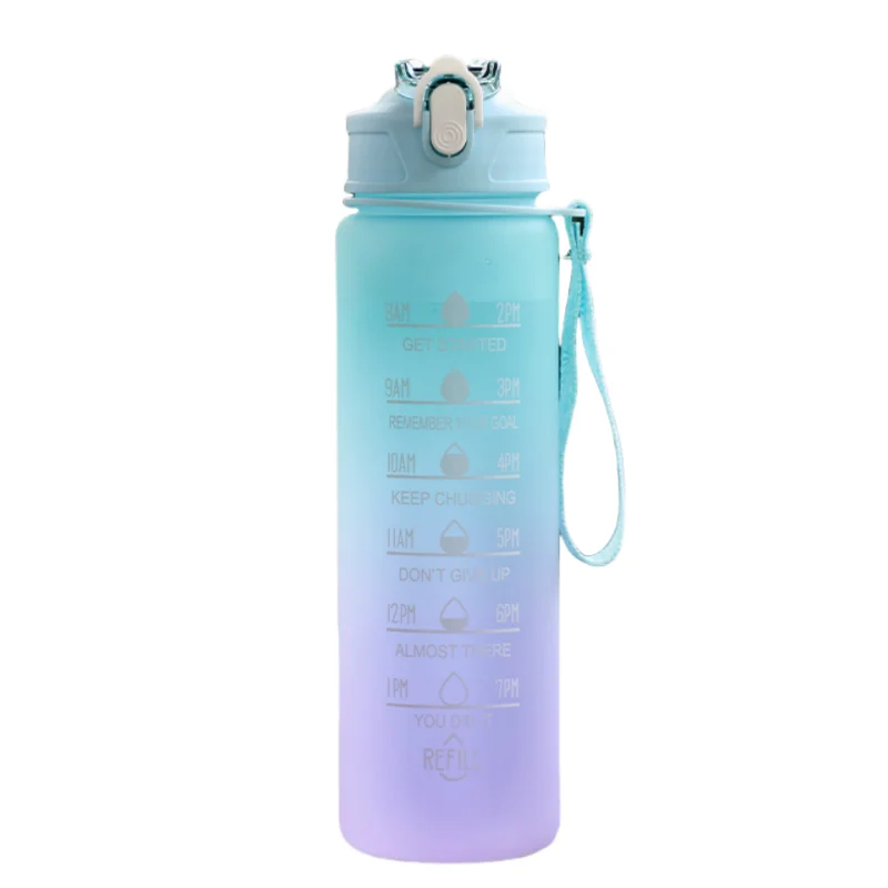 Capilorix 800ML large capacity sports water bottle with leak-proof plastic design, featuring a scale for travel and fitness use