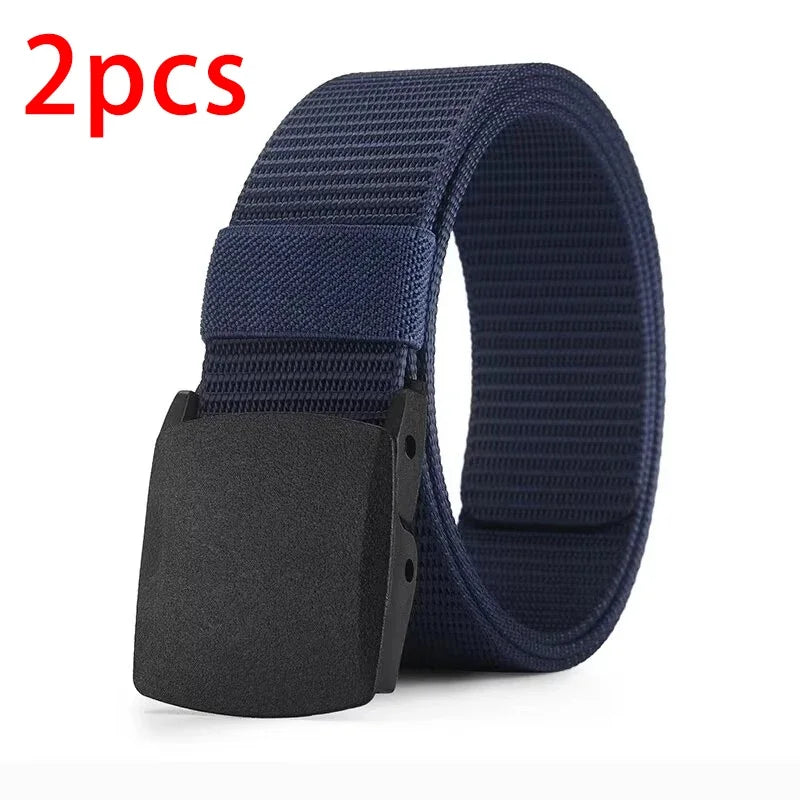 Men's Capilorix tactical canvas belt with metal-free design, suitable for outdoor, casual, training, and sports pants or jeans.