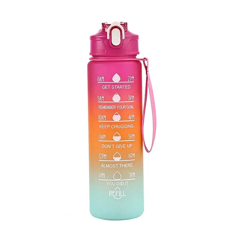 Capilorix 800ML large capacity sports water bottle with scale, leak-proof plastic drinking cup suitable for travel and fitness.