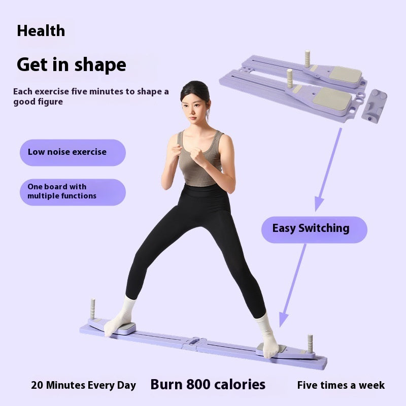 Capilorix split fitness board waist activewear jumpsuit for home training, designed for waist and core workouts.