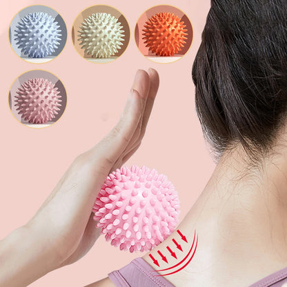 Capilorix hedgehog massage ball for yoga and muscle relaxation, used for shoulder, neck, leg, and plantar fascia therapy.
