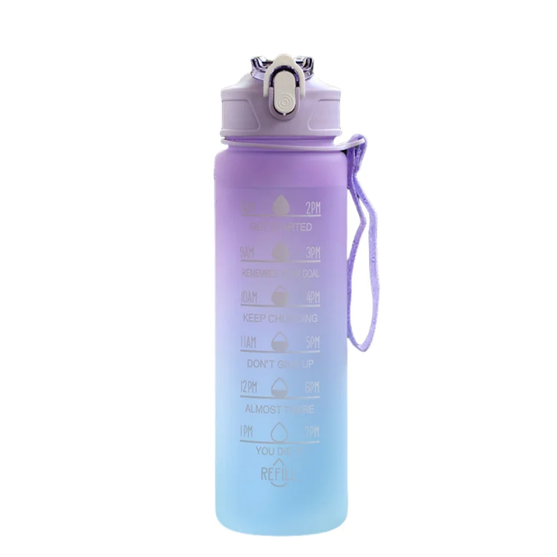 Capilorix 800ML large capacity sports water bottle with leak-proof plastic design, built-in scale, ideal for travel and fitness.