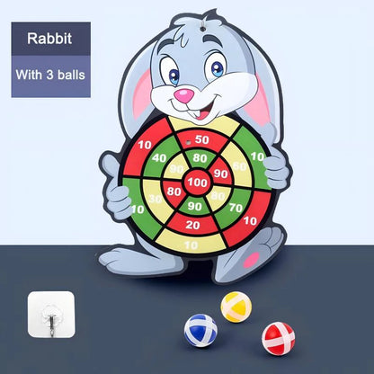 Capilorix educational dart board toy with sticky balls for children aged 3-7, designed for indoor fun and Montessori learning.