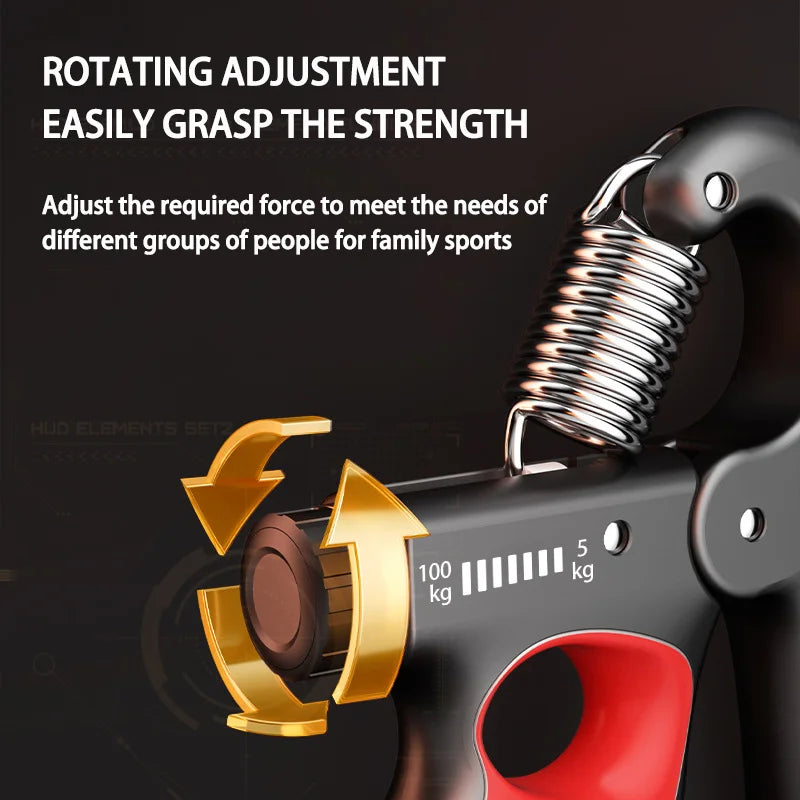 Capilorix grip strength hand exerciser with adjustable resistance for wrist and hand muscle recovery and fitness training.