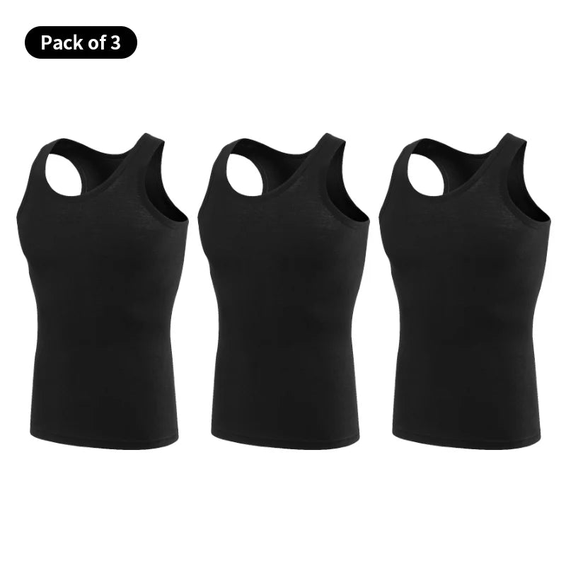 Capilorix men's sleeveless Joker vest, casual cotton T-shirt with simple fit, suitable for sports, fitness, and daily wear.