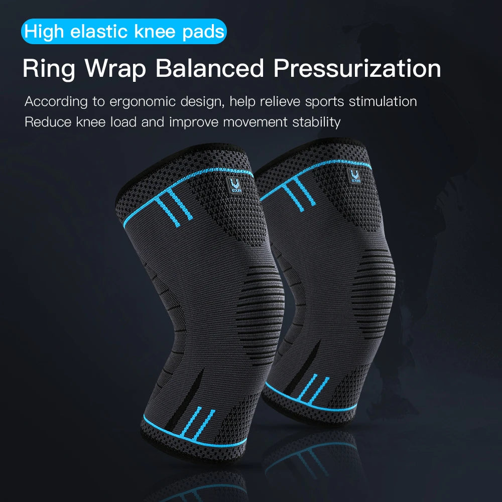 Capilorix compression knee support sleeve with breathable elastic material, ideal for sports like basketball, volleyball, and running.
