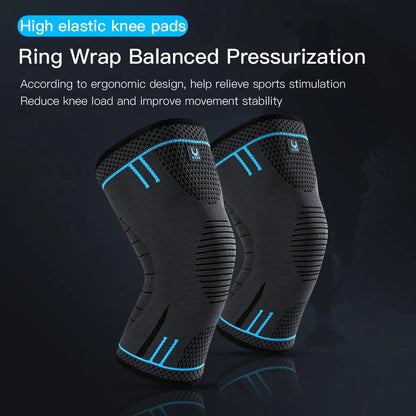 Capilorix compression knee support sleeve with breathable elastic material, ideal for sports like basketball, volleyball, and running.
