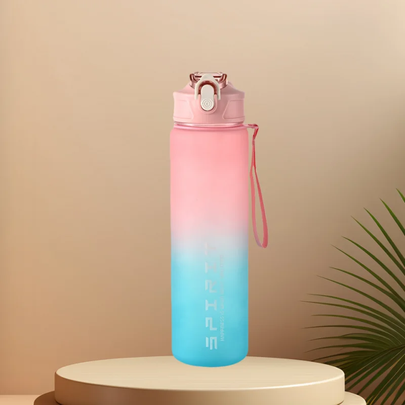 Capilorix 800ML large capacity sports water bottle with leak-proof plastic design, featuring a scale for travel and fitness use