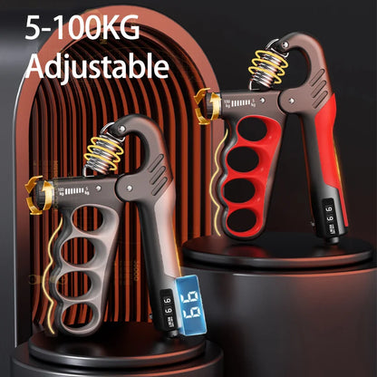 Capilorix grip strength hand exerciser with adjustable resistance for muscle recovery and hand strength training.