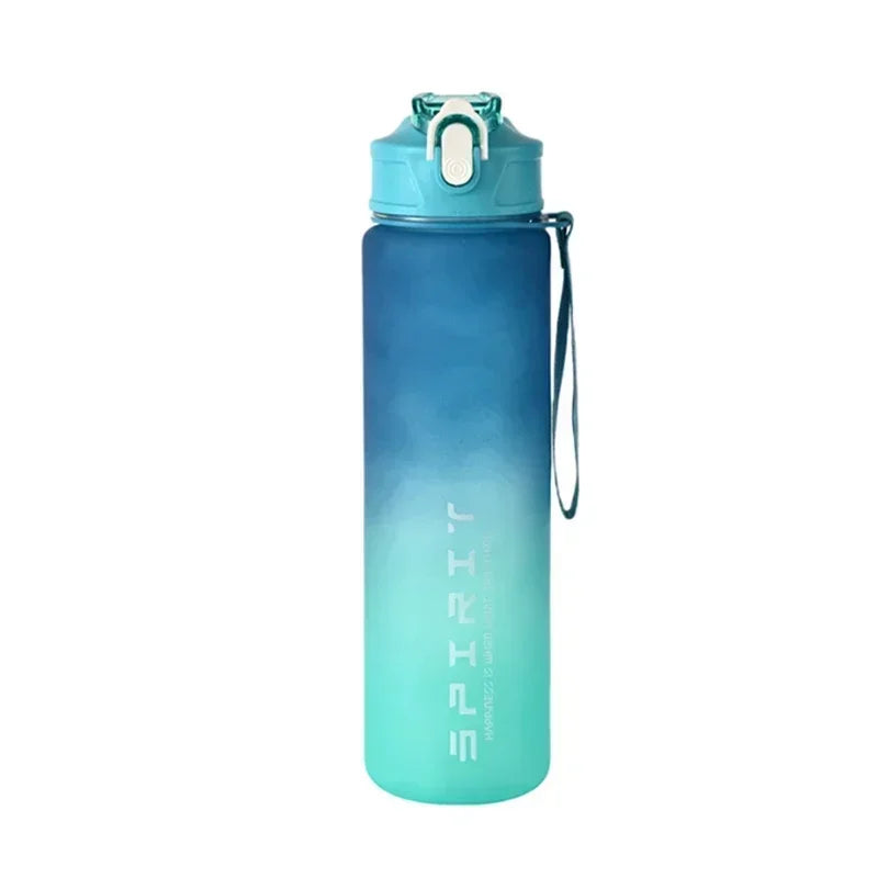 Capilorix 800ML large capacity sports water bottle with leak-proof plastic design, featuring measurement scale for travel and fitness use