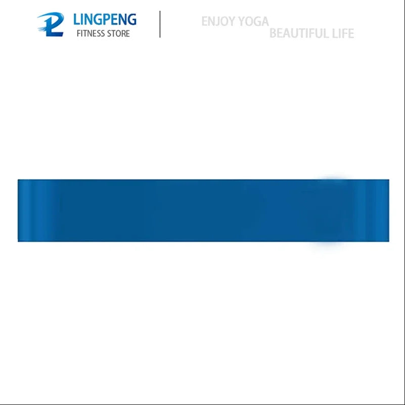 Capilorix resistance yoga band for fitness, exercises, and leg stretches, featuring elastic loops and tension for hip and squat training.