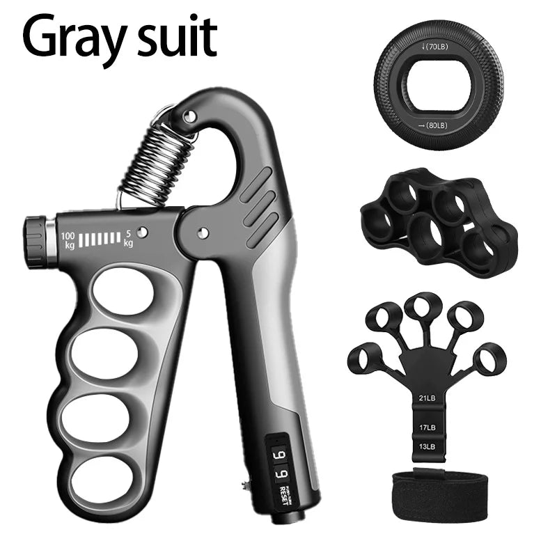 Capilorix adjustable grip strength hand exerciser with 5-150kg resistance for muscle recovery and hand strength training.