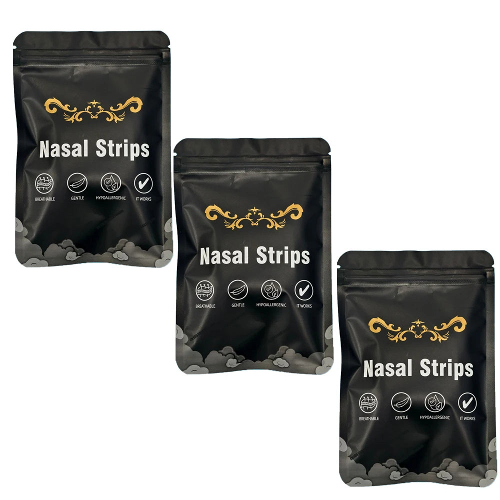 Capilorix anti snoring nose patch set with extra strength nasal strips for better breathing and restful sleep.