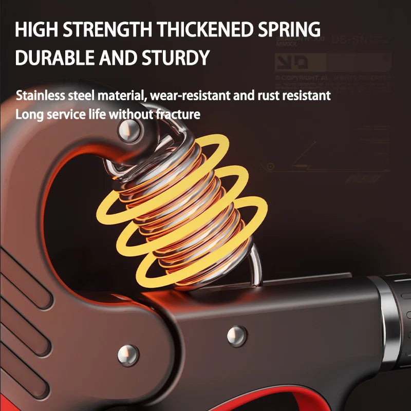 Capilorix grip strength hand exerciser with adjustable resistance for wrist and muscle recovery, suitable for gym and fitness training.