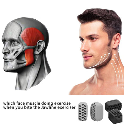 Capilorix silicone jaw exerciser and facial toner for jawline and neck toning, double chin reduction, facial fitness tool