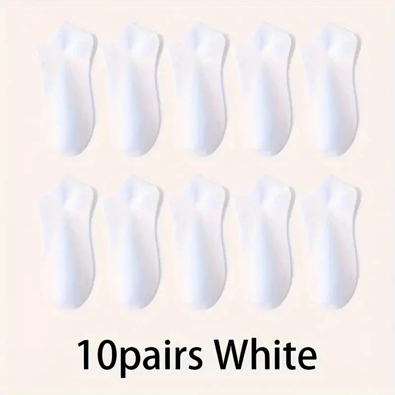 Capilorix unisex ankle socks in a 5-pack, breathable, lightweight, comfortable fit suitable for sports and daily wear, shown in black and white.