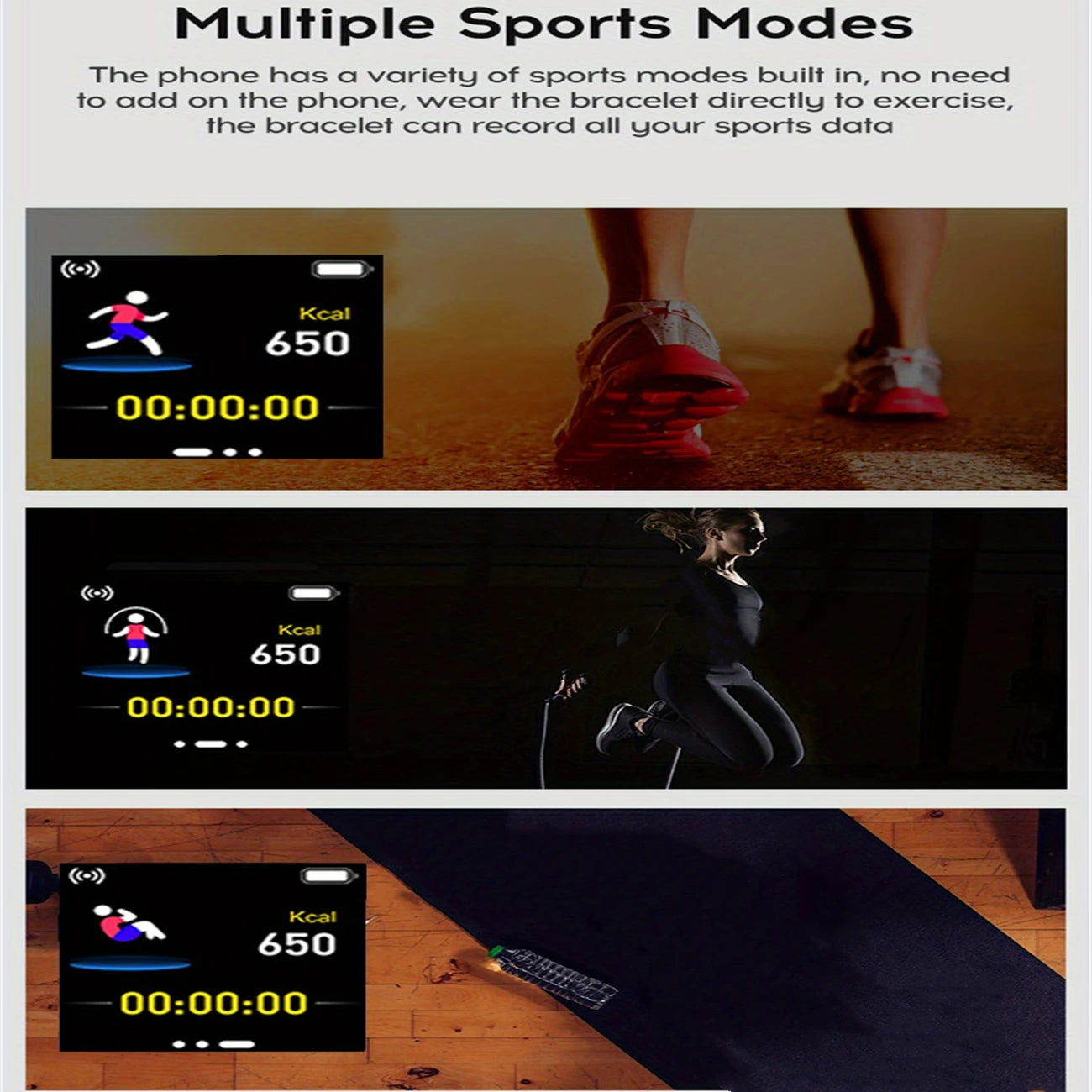 Capilorix Y68 sports smartwatch with heart rate monitor, fitness tracking, music player, and digital display for men, women, and kids.