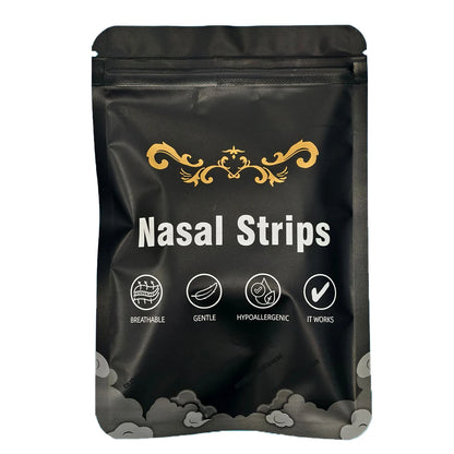 Capilorix anti-snoring nose patches and nasal strips set for better breathing and easier sleep, includes 30, 90, or 150 pieces.