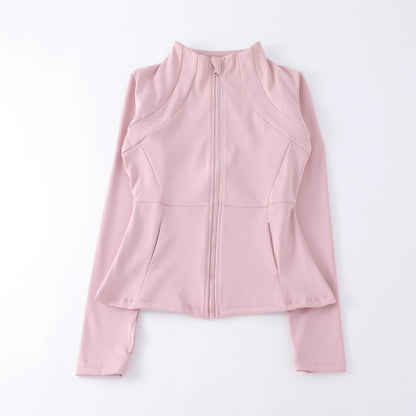 Women's Capilorix seamless long sleeve yoga top, breathable activewear jacket for gym and fitness activities.