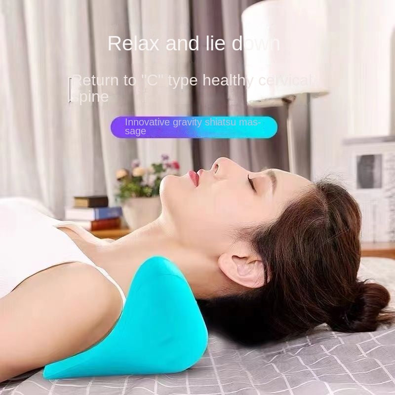 Capilorix cervical spine massage pillow with neck and shoulder acupressure, designed for home traction and pain relief.