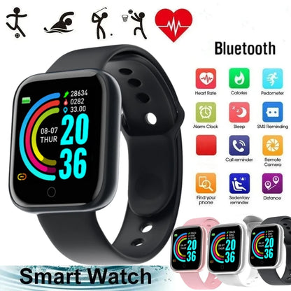 Capilorix Sports Smartwatch for men and women with heart rate monitor, fitness tracking, music player, and colorful bracelet design.