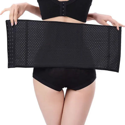 Capilorix women's waist trainer and tummy control shapewear in black, slimming corset belt for body shaping and waist slimming.