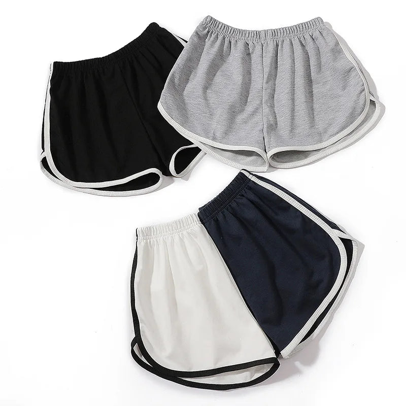 Capilorix women's elastic shorts, loose fit, quick-drying summer running and fitness shorts, suitable for leisure and outdoor wear.