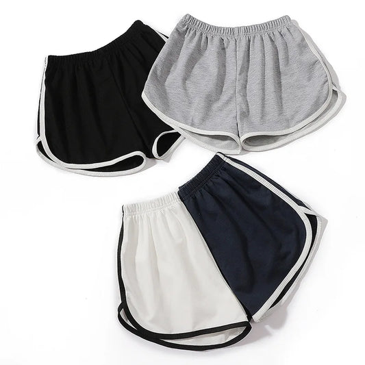 Capilorix women's elastic shorts, loose fit, quick-drying summer running and fitness shorts, suitable for leisure and outdoor wear.