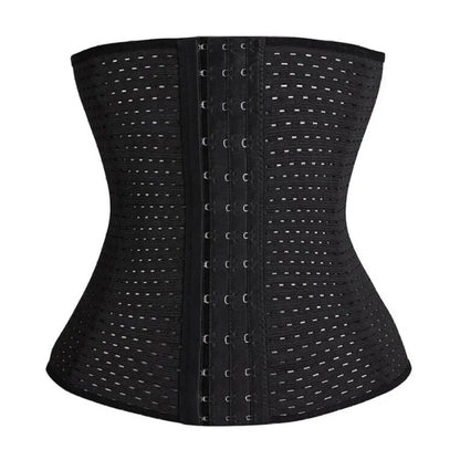 Capilorix women's waist trainer and tummy control shapewear with slimming corset belt for sizes XS to 6XL, shown on a model.