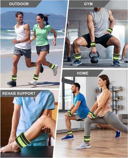 Adjustable Ankle & Wrist Weights – Removable Sandbags for Jogging, Aerobics & Physical Therapy (1–20 LBS) - Capilorix