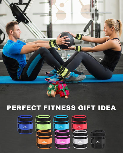 Adjustable Ankle & Wrist Weights – Removable Sandbags for Jogging, Aerobics & Physical Therapy (1–20 LBS) - Capilorix