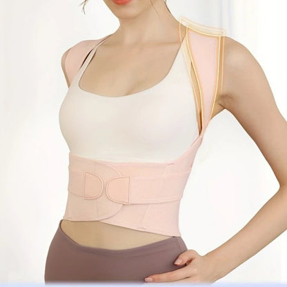 Back Brace Posture Corrector for Women & Men – Adjustable Shoulder Straightener & Full Back Support Belt - Capilorix