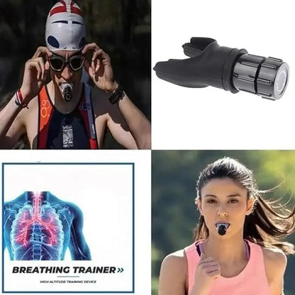 Breathing Trainer Respirator – Adjustable Resistance Lung Capacity & Endurance Trainer - Capilorix
