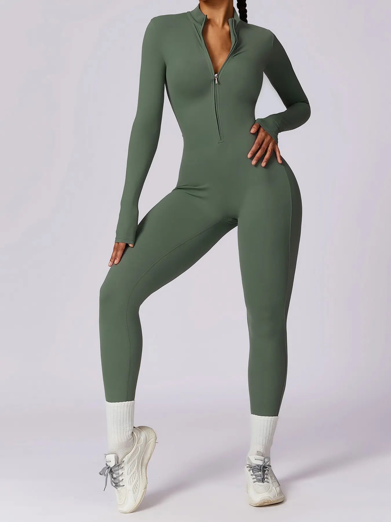 Elevate Your Workout Game with Our Comfy Zip - Up Sports Jumpsuit for Every Season! 🧘‍♀️💪 Activewear FitnessFashion - Capilorix