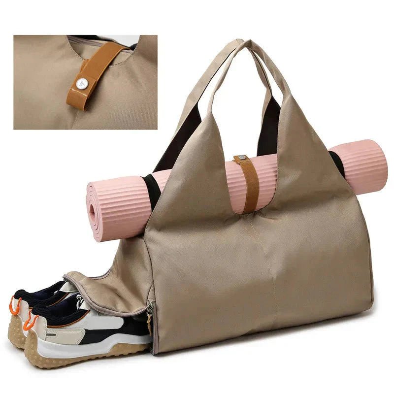 Women'S Multi - Purpose Sports Bag - Waterproof with Shoe Pocket for Yoga, Gym, and Travel - Capilorix