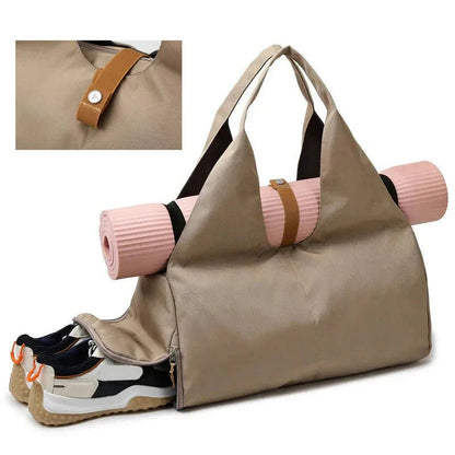 Women'S Multi - Purpose Sports Bag - Waterproof with Shoe Pocket for Yoga, Gym, and Travel - Capilorix