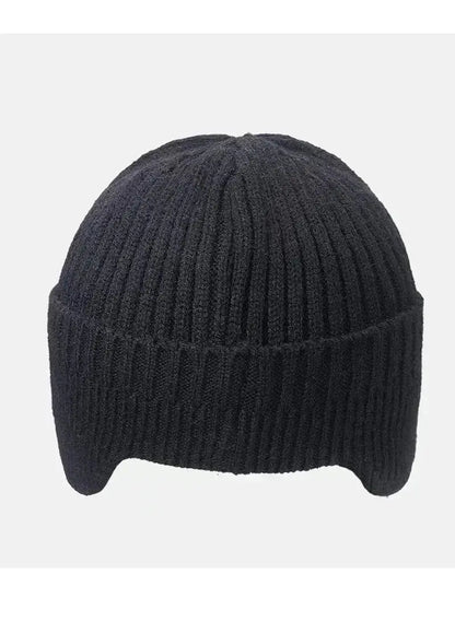New Winter Men'S Hat – Outdoor Ear Protection Warm Knitted Cap with Windproof Visor, Thick Bicycle Scarf Cap for Men - Capilorix