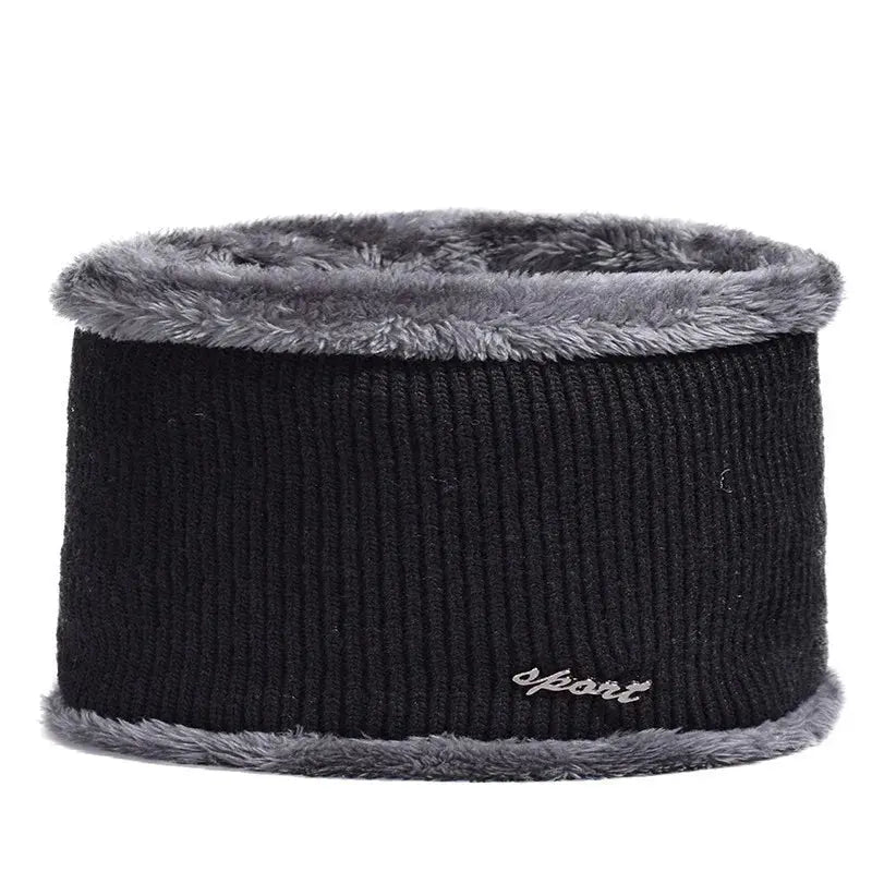 New Winter Men'S Hat – Outdoor Ear Protection Warm Knitted Cap with Windproof Visor, Thick Bicycle Scarf Cap for Men - Capilorix