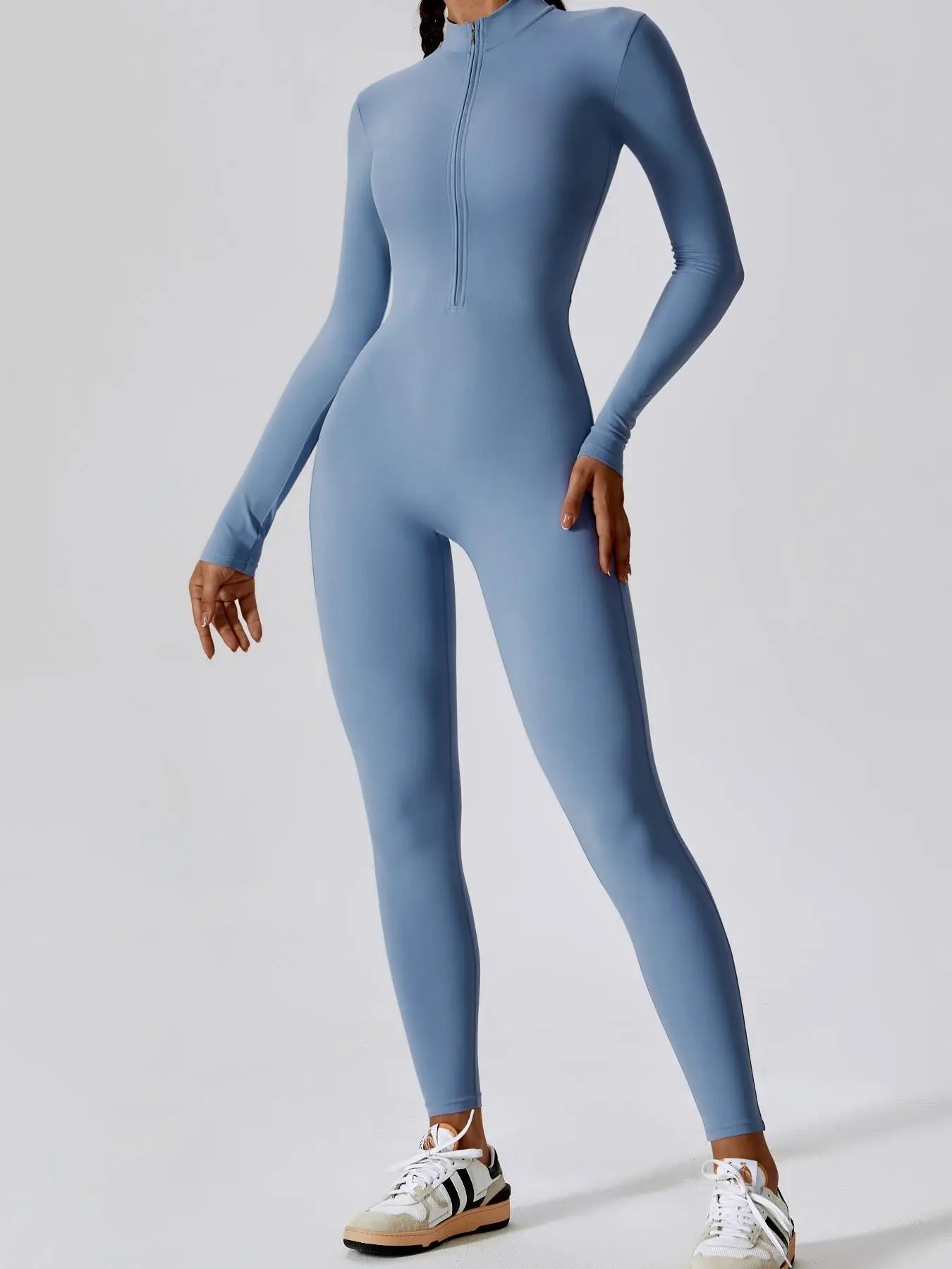 Elevate Your Workout Game with Our Comfy Zip - Up Sports Jumpsuit for Every Season! 🧘‍♀️💪 Activewear FitnessFashion - Capilorix