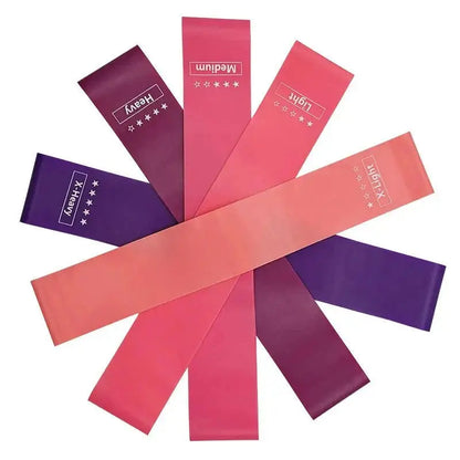 Elastic Resistance Bands Set – 5 Pack for Yoga, Pilates, Strength Training & Stretching - Capilorix